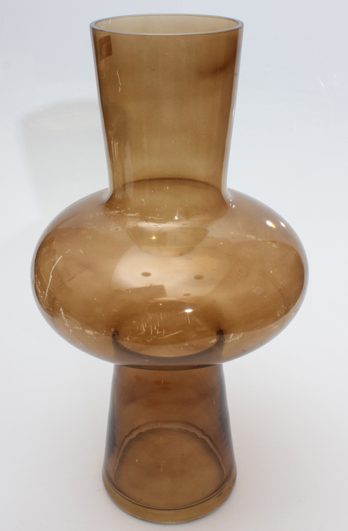 Floor glass vase