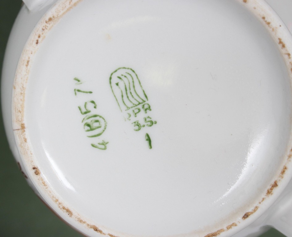 Porcelain set - jug, sugar bowl, cream bowl