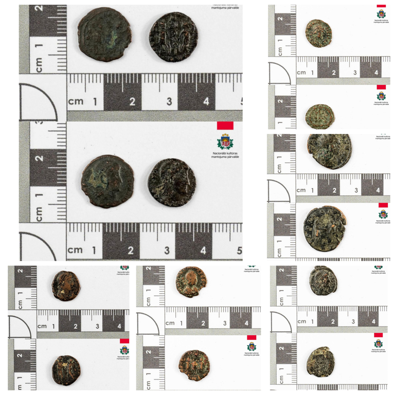 Set of ancient and antique ornaments and coins (about 160)
