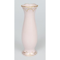 Riga porcelain pink vase with gilding
