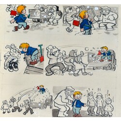 Oskars Muižnieks, oriģināla ilustrācija bērnu žurnālam 