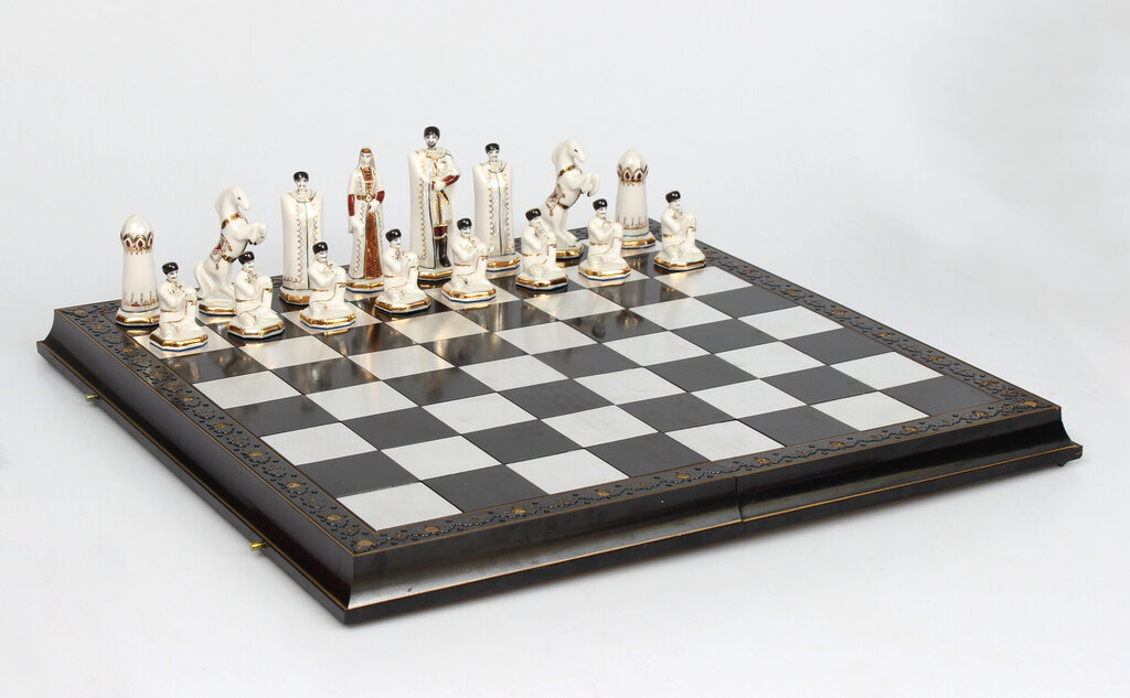 Porcelain chess set