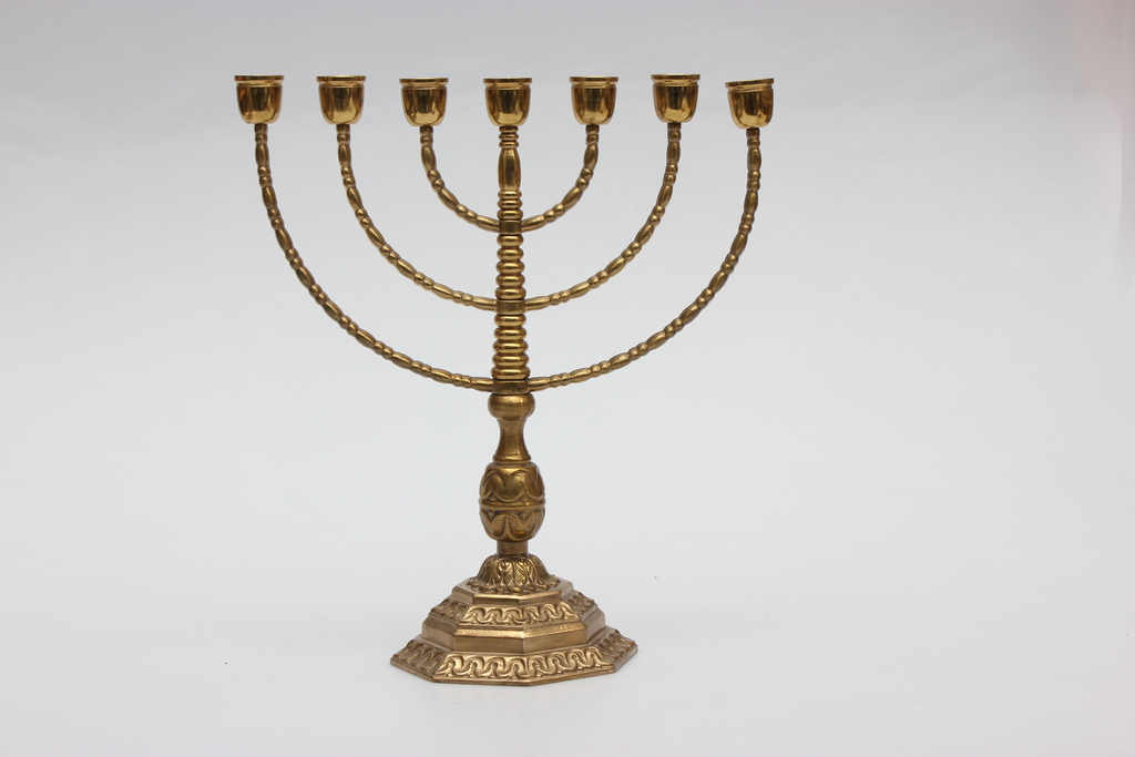 Bronze Candlestick Menorah