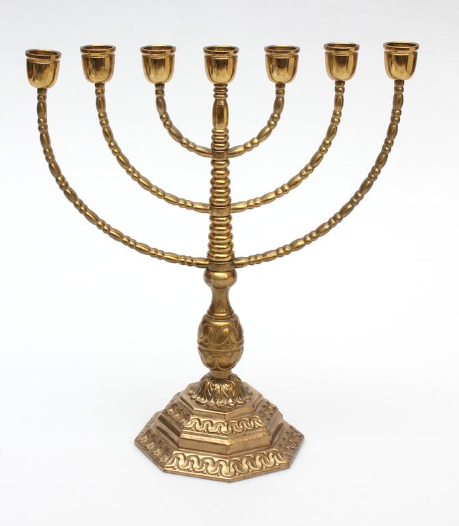 Bronze Candlestick Menorah