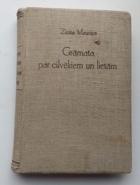 Zenta Mauriņa, Grāmata par cilvēkiem