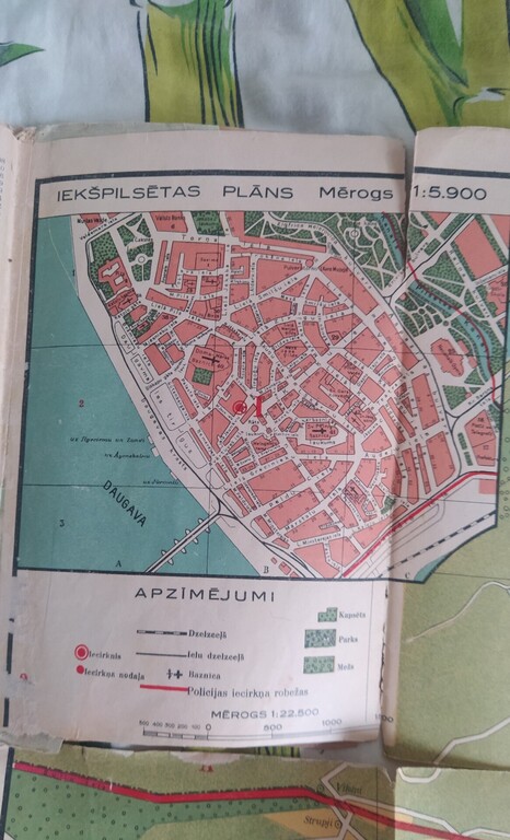 Riga city and surroundings plan