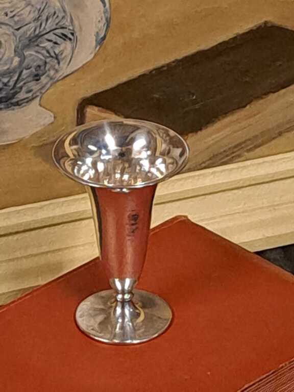 Silver wine goblet, 800 silver proof, height 12 cm, 66.41 gr. Germany, 1930 Otto Walter