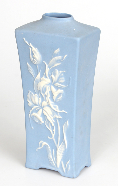 Blue biscuit vase 