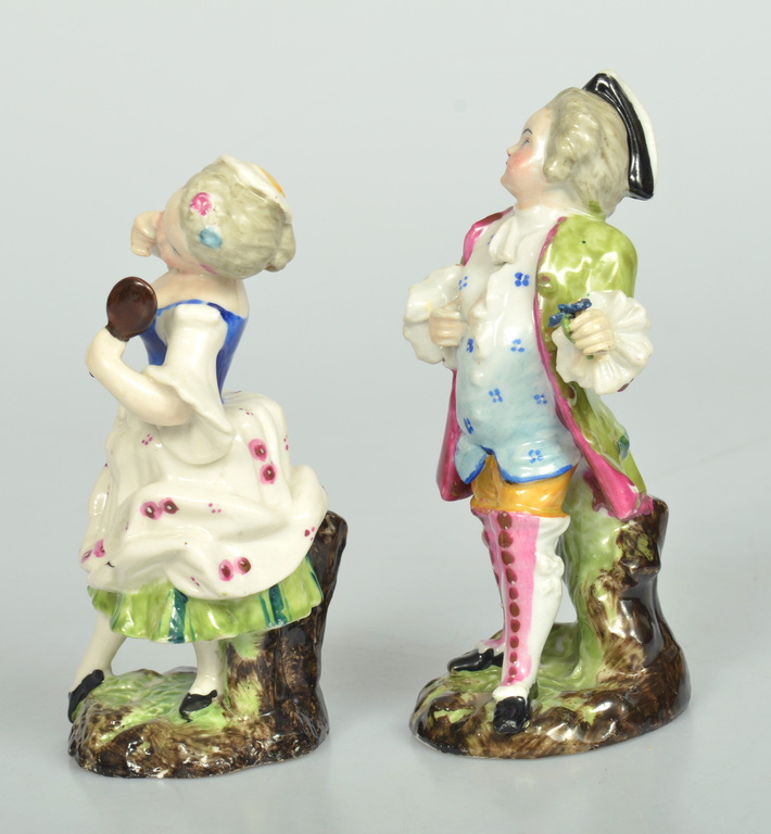 Divas porcelāna figūriņas ''Dāma ar kungu''