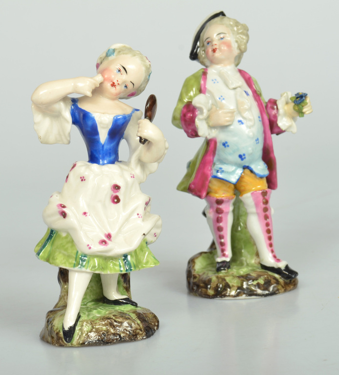 Divas porcelāna figūriņas ''Dāma ar kungu''