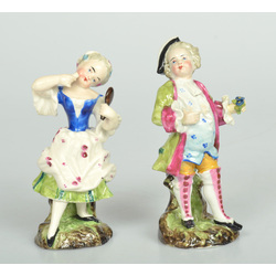 Two porcelain figurines A Lady and a gentleman