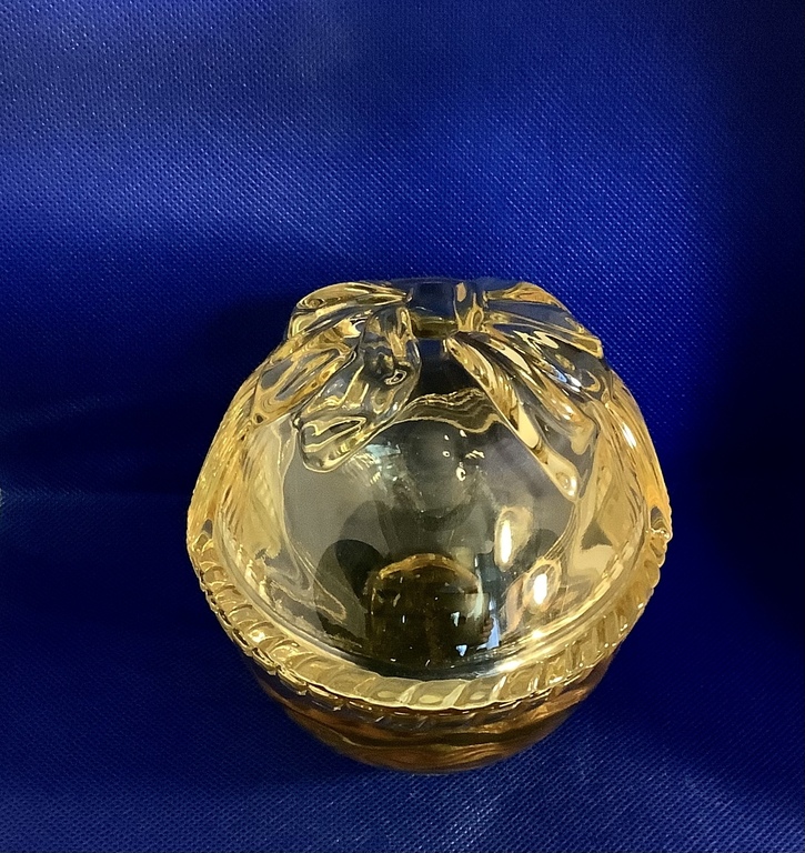 «Пасхальное яйцо», янтарное стекло,Германия, Арт-Дэко. 1430 грамм.