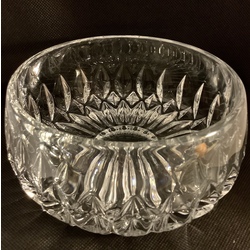 Crystal vase-salad bowl, Bohemia, Last century. 2020 gram. No chips