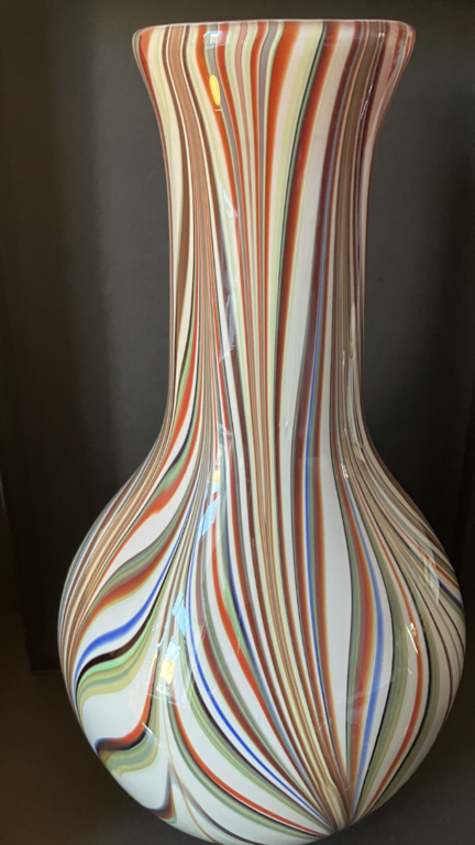 triple multi-colored glass vase Grīziņkalns (communary)