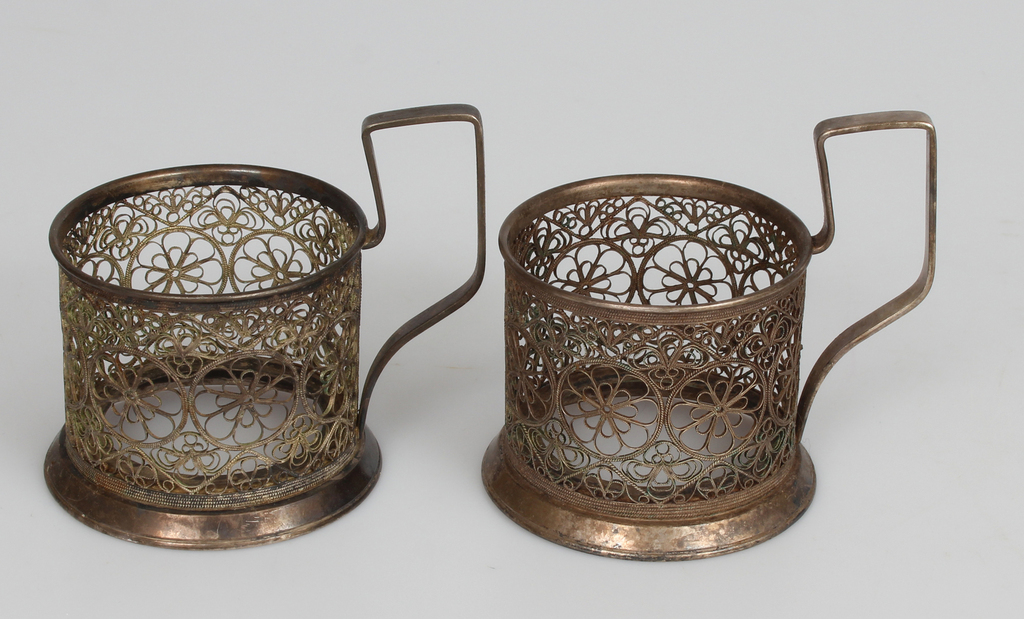 Metal cup/glass holders (4 pcs)