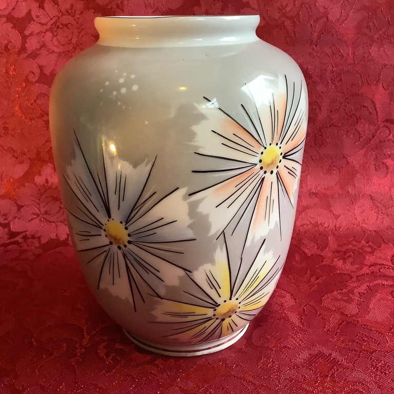 Vase for flowers. Art Decor, hand-painted