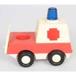 Пластиковая игрушка скорой помощи