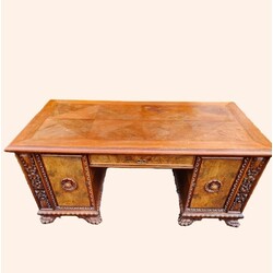Large solid wood desk