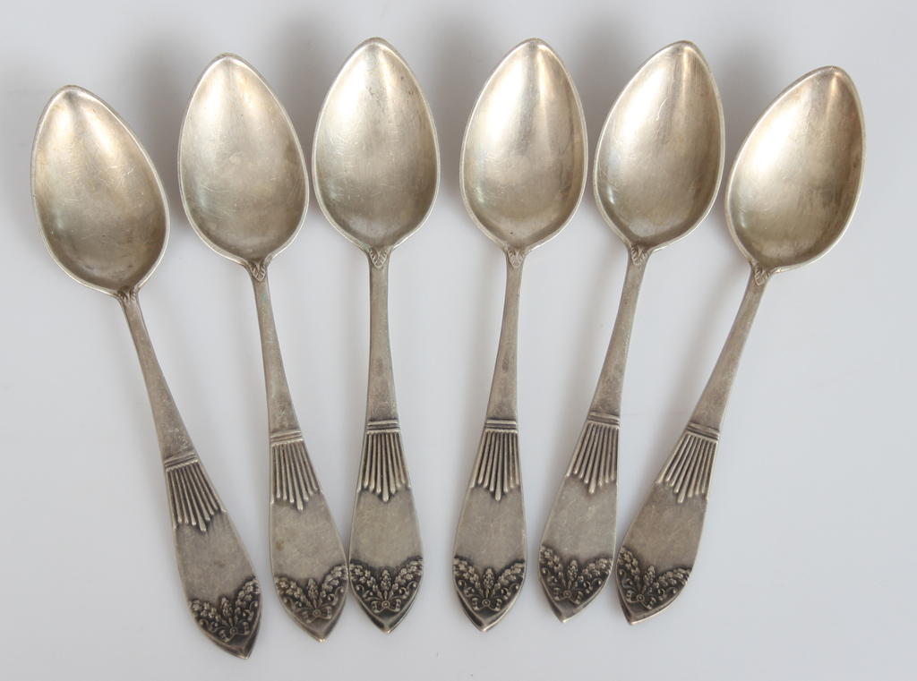 Silver spoons 6 pcs