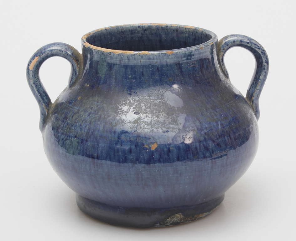 Zila keramikas krūka 