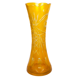 Colored glass vase of Iļguciema glass factory