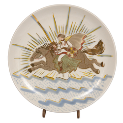 Porcelāna šķīvis ''Zelta zirgs''