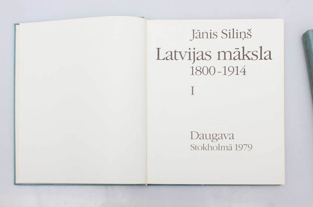  Jānis Siliņš, Latvijas māksla(I, II)