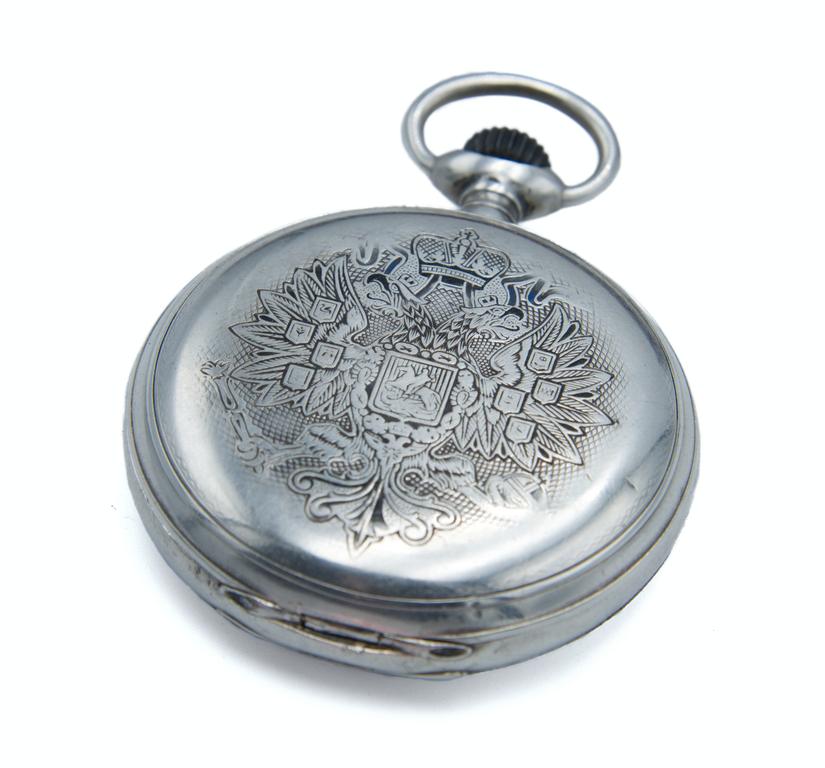 Men's silver pocket watch