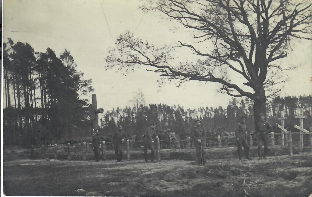 Soldiers' graveyard on the Riga front. First World War. 1915-1916. Latvia