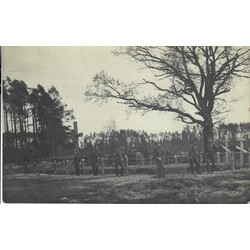 Soldiers' graveyard on the Riga front. First World War. 1915-1916. Latvia