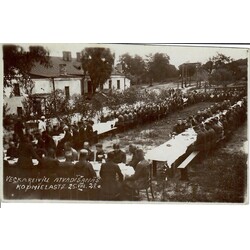 Latvian army. Discharged senior soldiers farewell feast 25.08.1928.