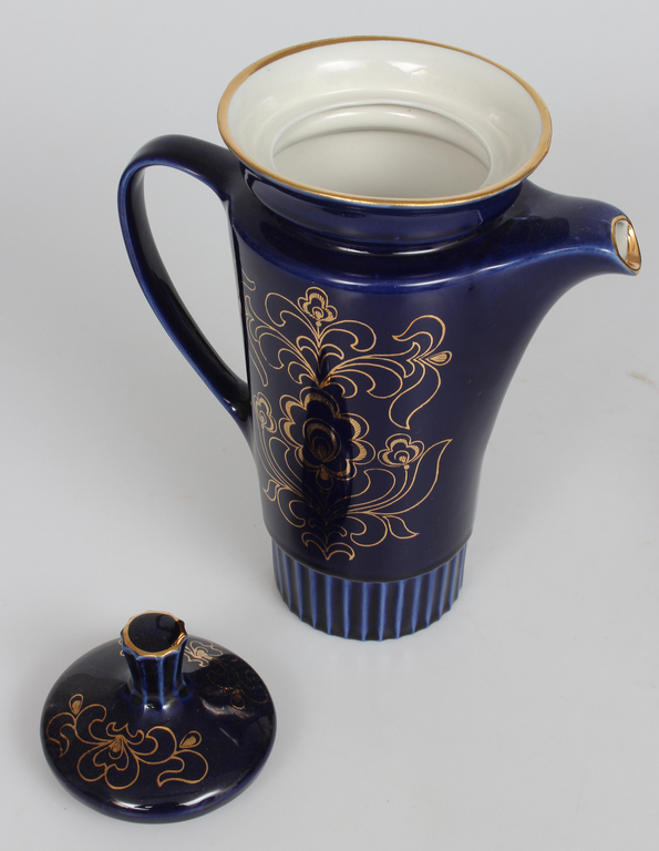Porcelain jug with two cups