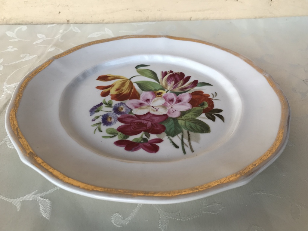 Hand-painted serving plate