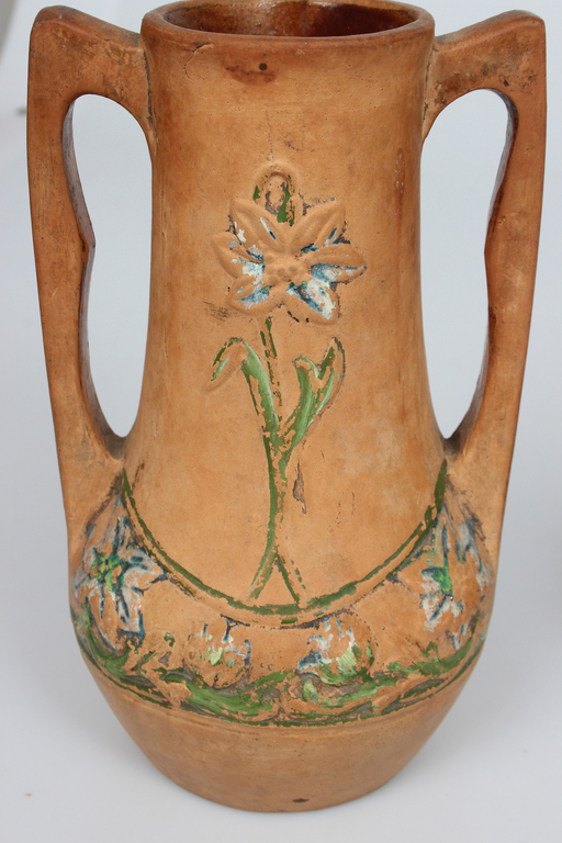 Ceramic vases and dish (3 pcs.)