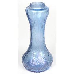 Art nouveau colored glass vase