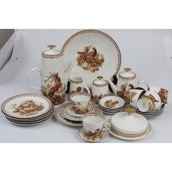 Porcelain service for six persons 