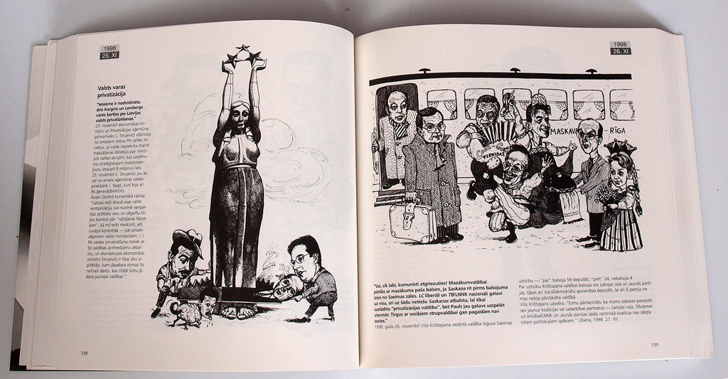 Politisku karikatūru grāmata „Zīmē Ludmila”