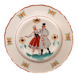 Porcelain plate “Son and daughter of Nations”