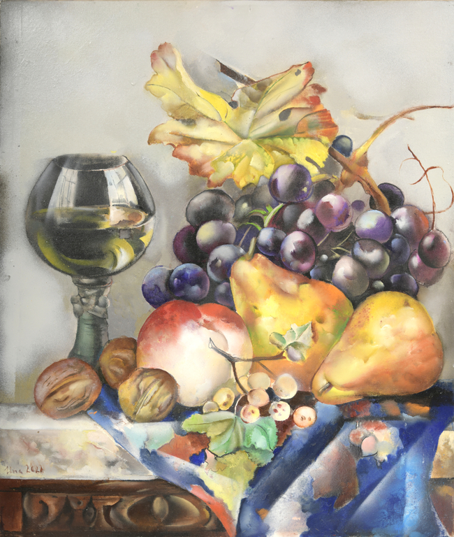 Still life with a glass