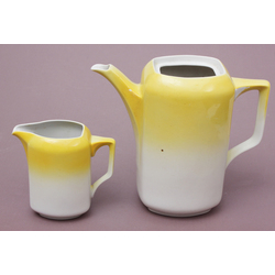 Porcelain pitcher and cream container