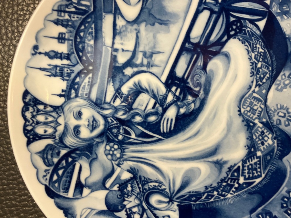 декоративная настенная тарелка Рижская жемчужина - Pearl of Riga Meissen