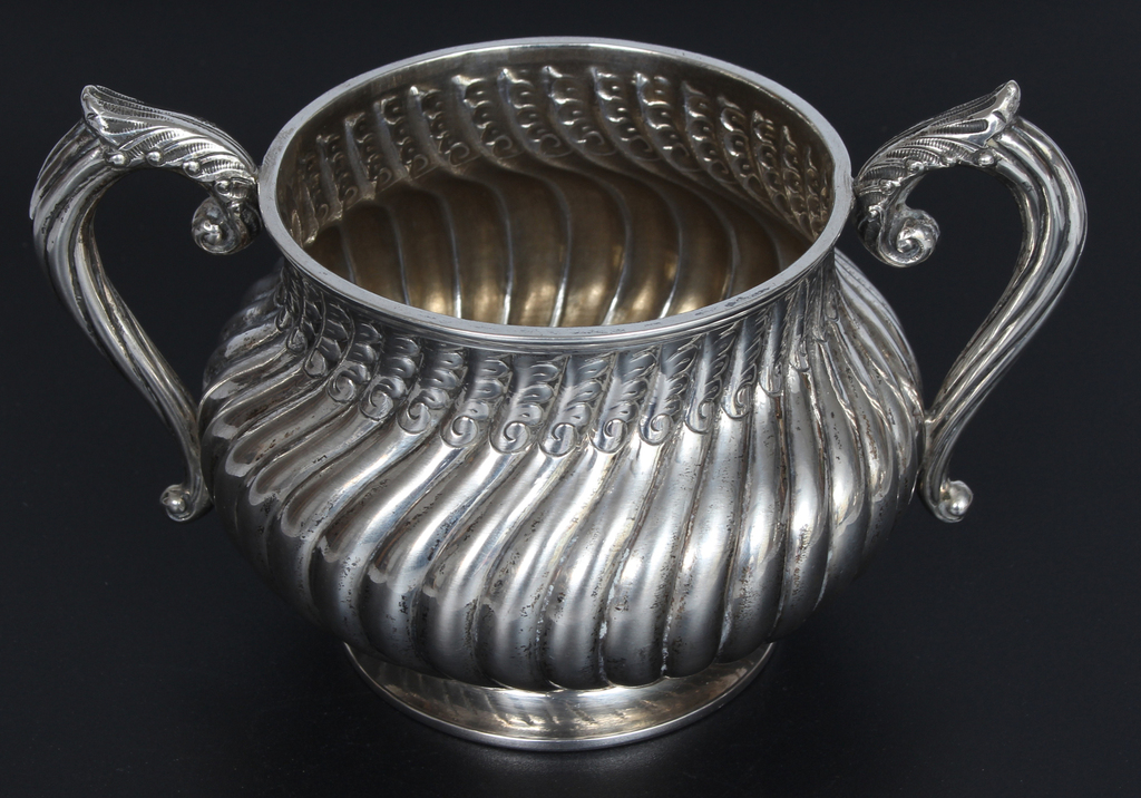 Silver set - jug, sugar bowl, creamer