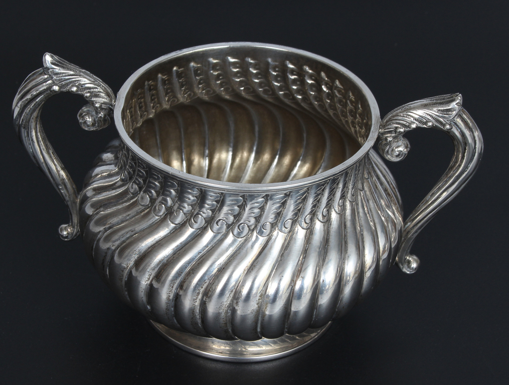 Silver set - jug, sugar bowl, creamer