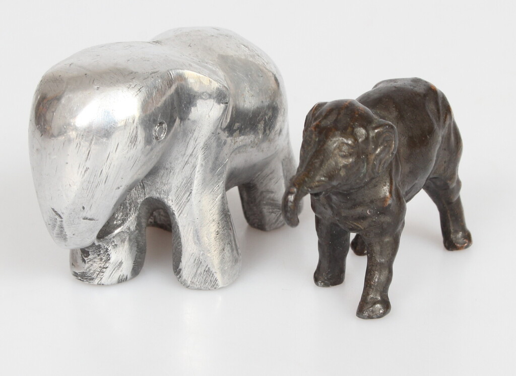 Metal elephants 2 pcs.