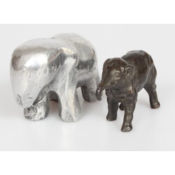 Metal elephants 2 pcs.
