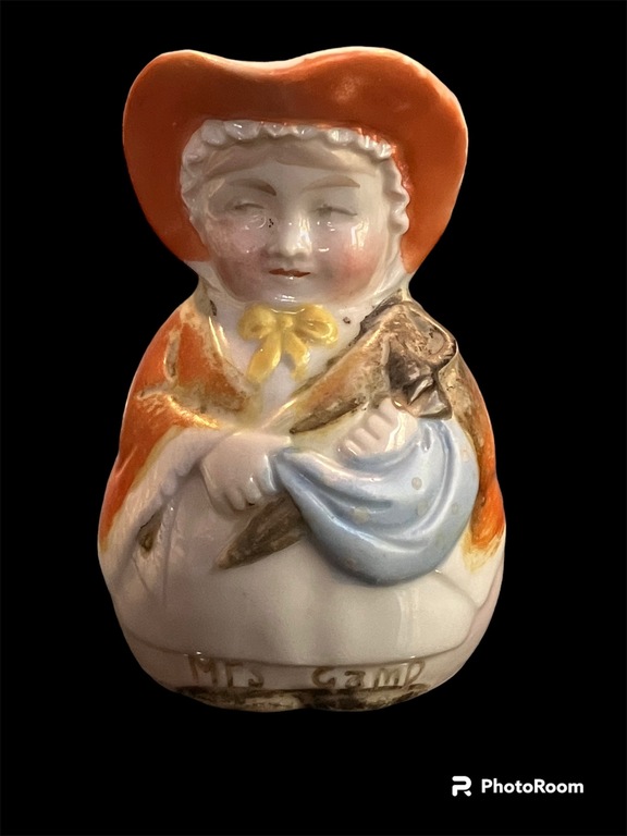 rare performance antique porcelain teapot annele mrs gamp