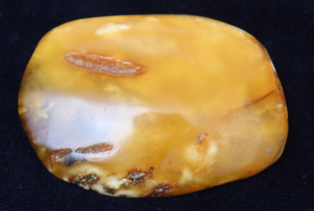 Natural Baltic amber brooch