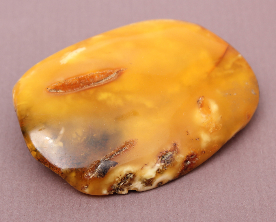 Natural Baltic amber brooch