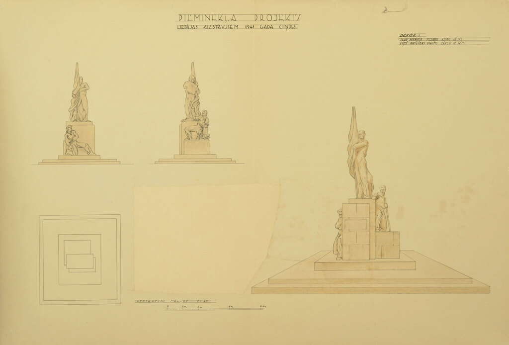 Monument project for the defenders of Liepāja, the battles of 1941