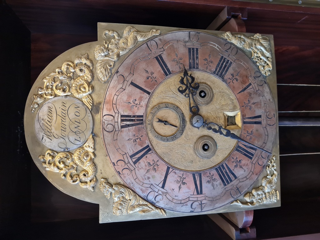 William Jourdain London floor, longcase clock